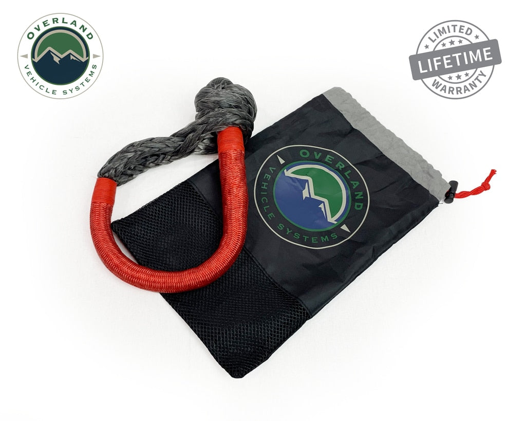 OVS | Soft Shackle | Combo Kit - Soft Shackle 5/8" 44,500 lb. and Recovery Ring 6.25" 45,000 lb. Black | 19-6580