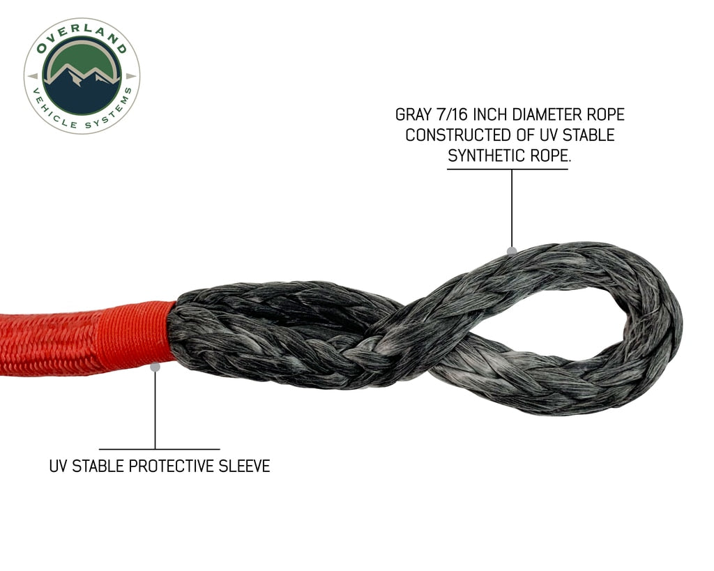 OVS | Soft Shackle | Combo Kit - Soft Shackle 5/8" 44,500 lb. and Recovery Ring 6.25" 45,000 lb. Black | 19-6580