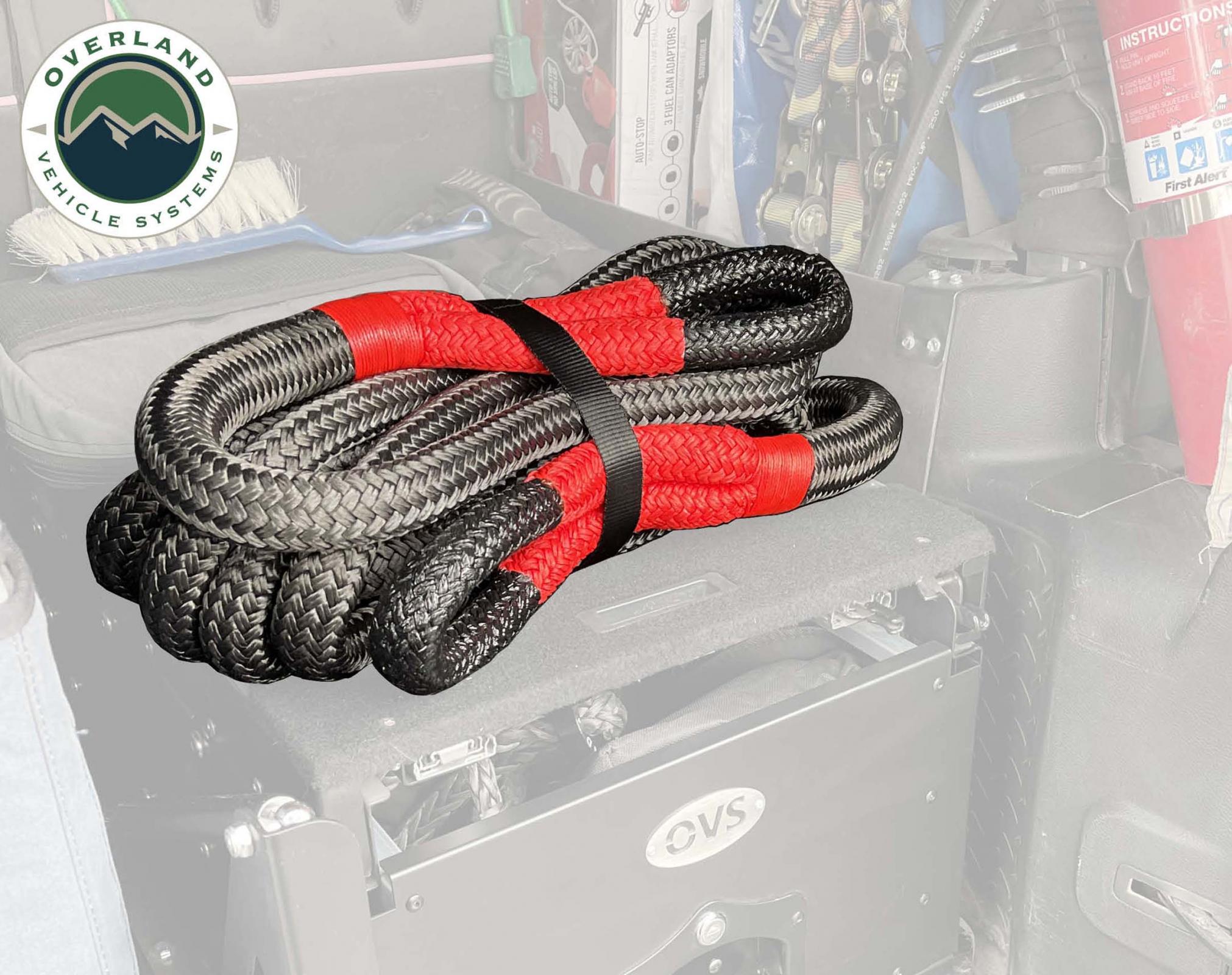 OVS | Recovery Kit | Brute Kinetic Rope Recovery Strap 1 x 30 Foot 30 Percent Stretch Overland Vehicle Systems | 19009916