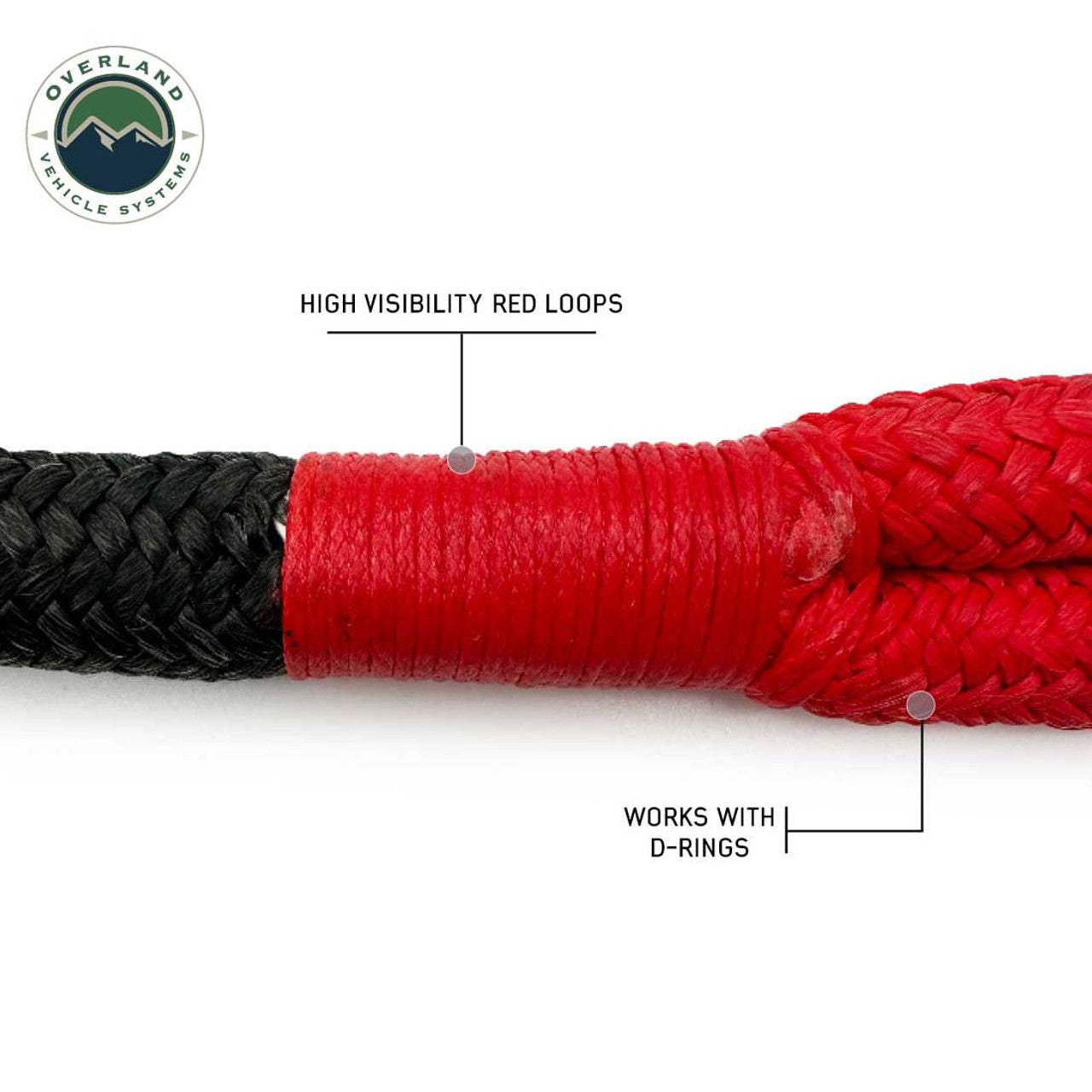 OVS | Recovery Rope | Brute Kinetic Recovery Rope 1 1/4 Inch x 30 Foot With Storage Bag Overland Vehicle Systems | 19009921