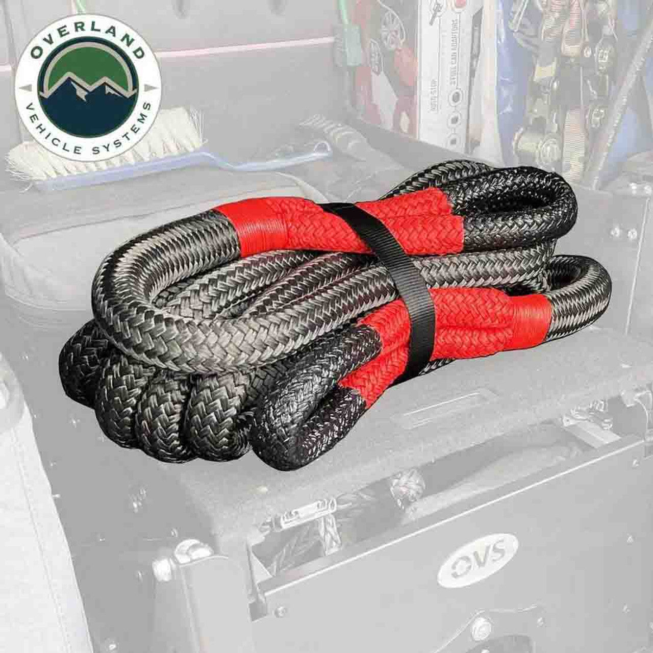 OVS | Recovery Rope | Brute Kinetic Recovery Rope 1 1/2 Inch x 30 Foot With Storage Bag Overland Vehicle Systems | 19009922