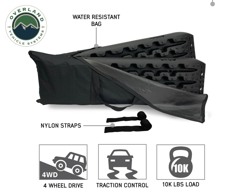 OVS | Element Ramps | Recovery Ramps for 4WDs Gray/Black Universal + Storage Bag Overland Vehicle Systems | 19169910
