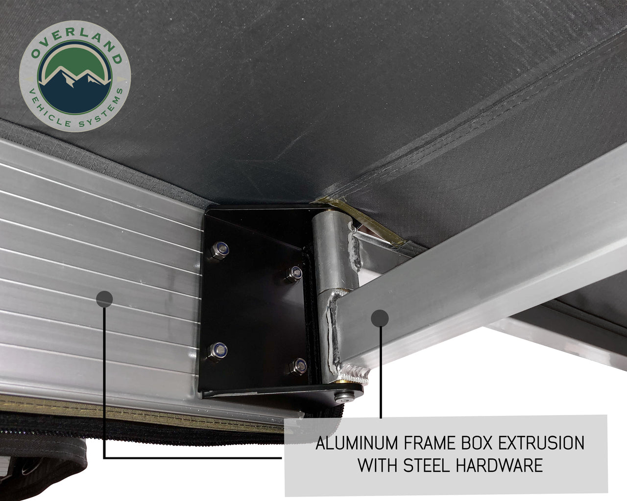 OVS | Roof Top Tent | HD Nomadic 270 Degree Driver Side Awning with Bracket Kit for Mid - High Roofline Vans | 19519908