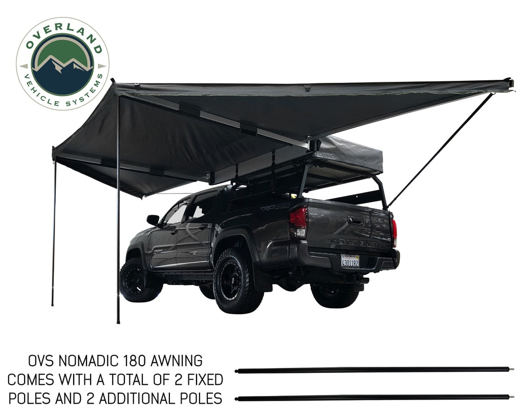 OVS | Portable Awning | Nomadic Awning 270 Degree - Passenger Side Dark Gray Awning Overland Vehicle Systems | 19529907