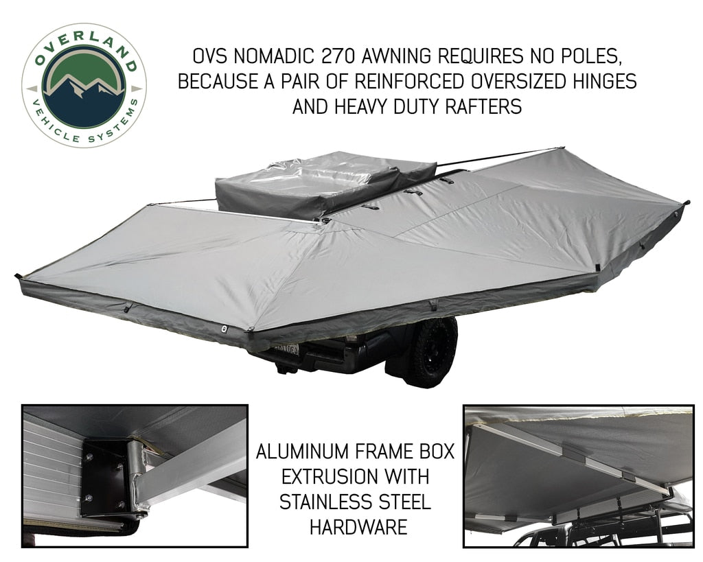 OVS | Portable Awning | Nomadic Awning 270 Awning with Walls Passenger Overland Vehicle Systems | 19549907