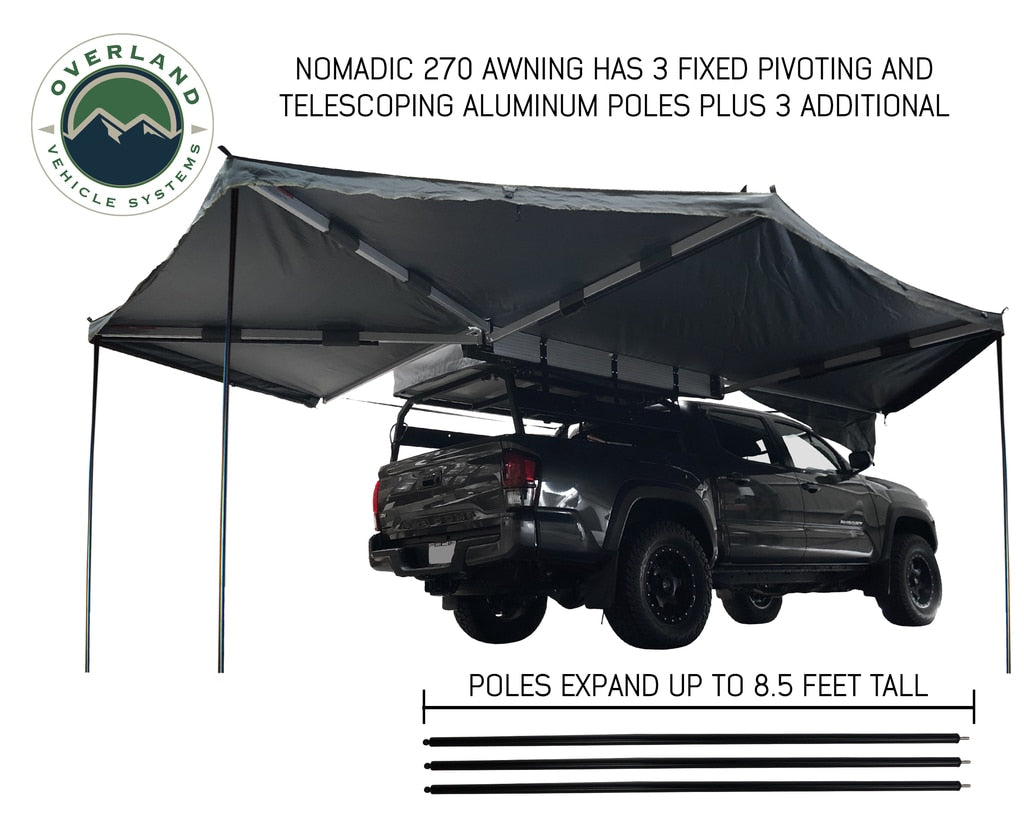 OVS | Portable Awning | Nomadic Awning 270 Awning with Walls Passenger Overland Vehicle Systems | 19549907