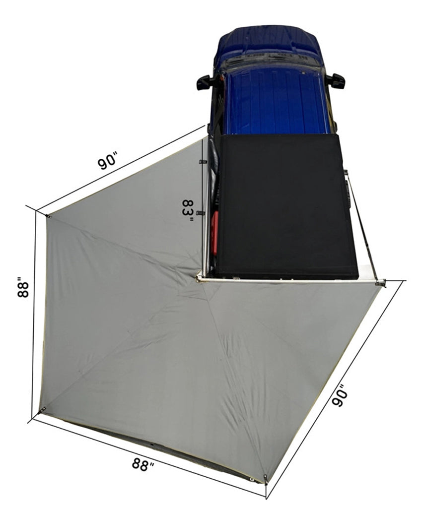 OVS | Roof Top Tent | HD Nomadic 270 LT Awning & Wall 1, 2, & Mounting Brackets - Driver Side | 19579907