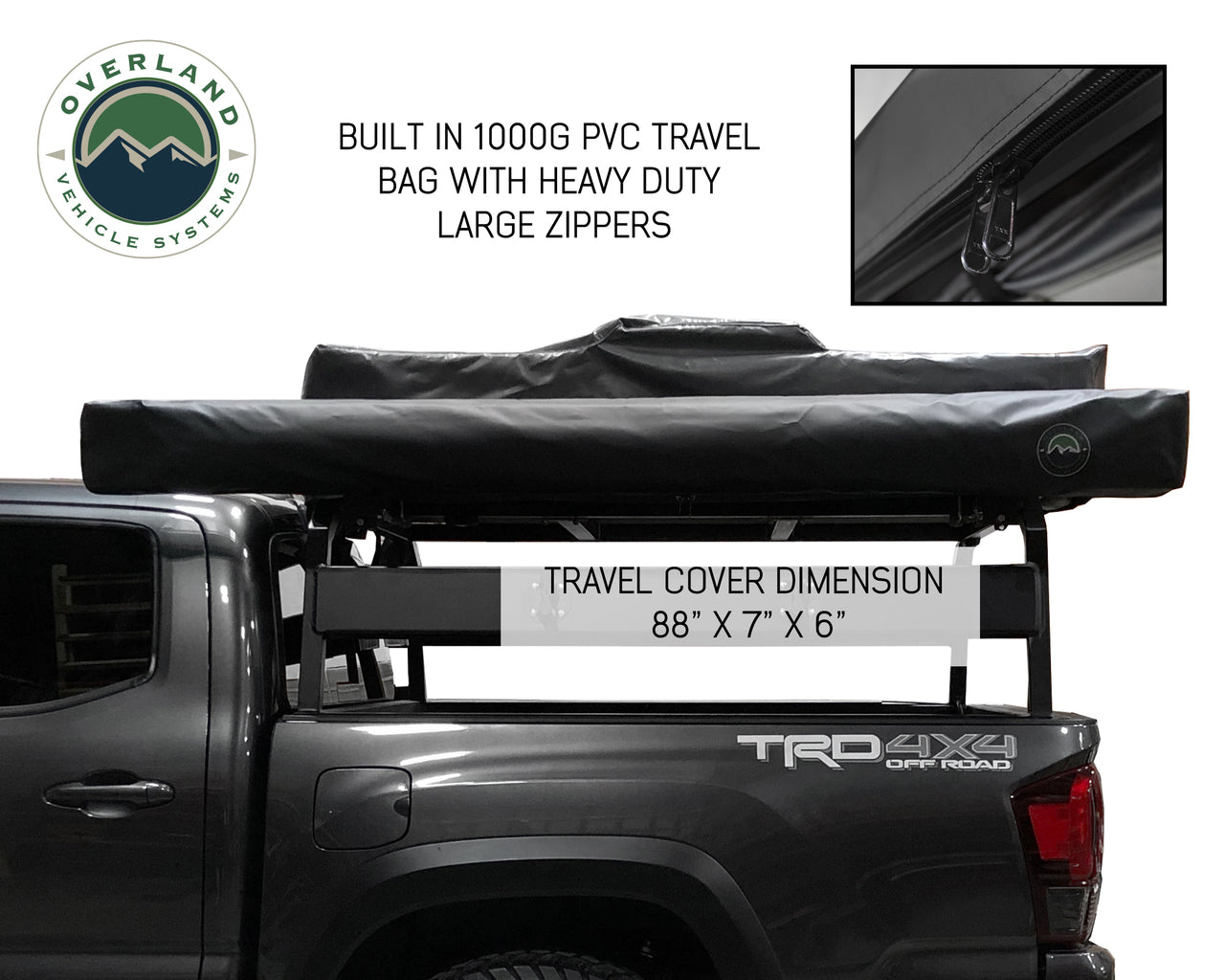 OVS | Roof Top Tent | HD Nomadic 180 Degree Awning with Bracket Kit for Mid - High Roofline Vans | 19609908