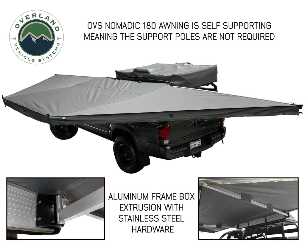 OVS | Portable Awning | Nomadic Awning 180 With Zip In Wall 180 Awning With Walls Overland Vehicle Systems | 19619907