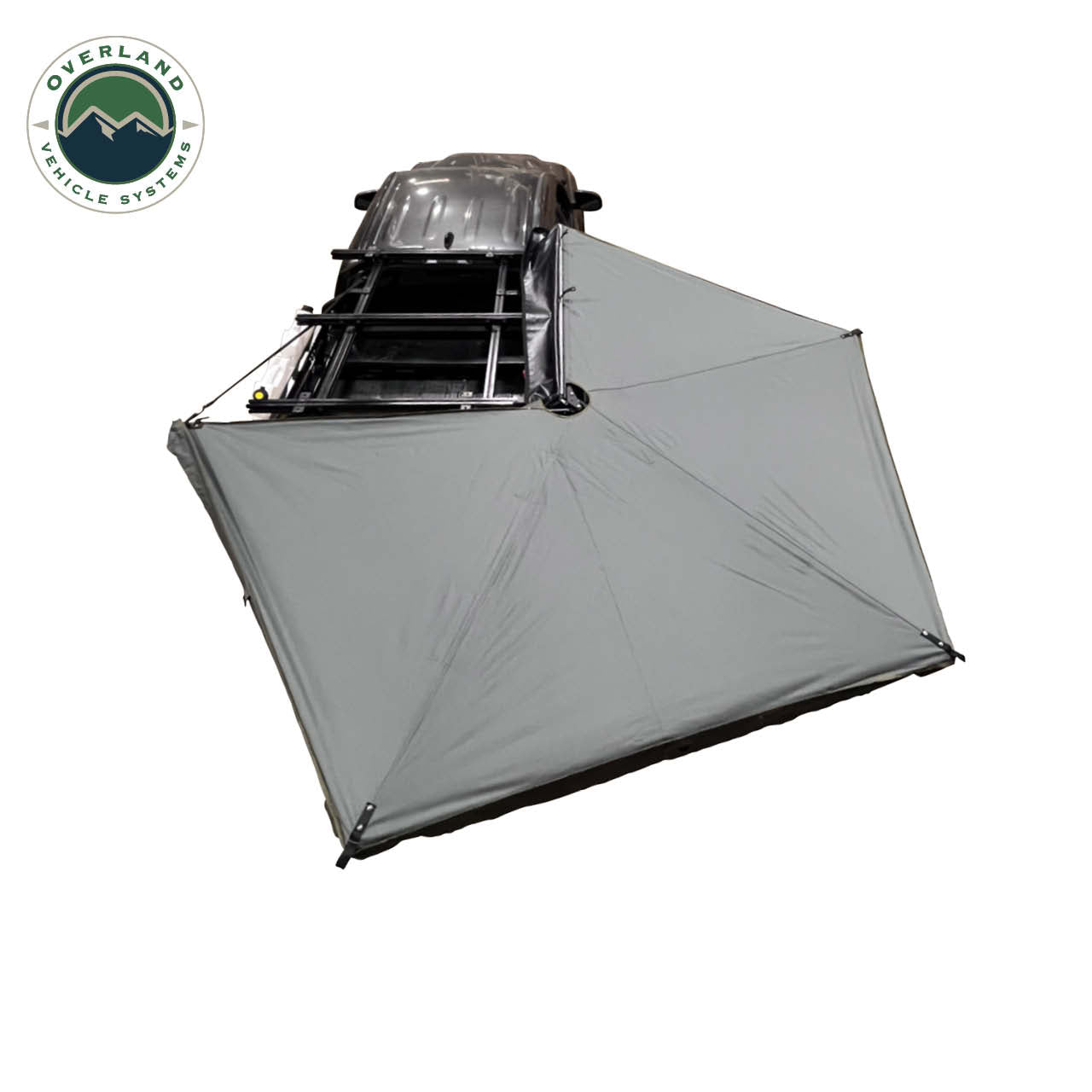 OVS | Roof Top Tent | HD Nomadic 270 LTE Awning - Passenger Side - Dark Gray with Black Travel Cover Universal | 19689909