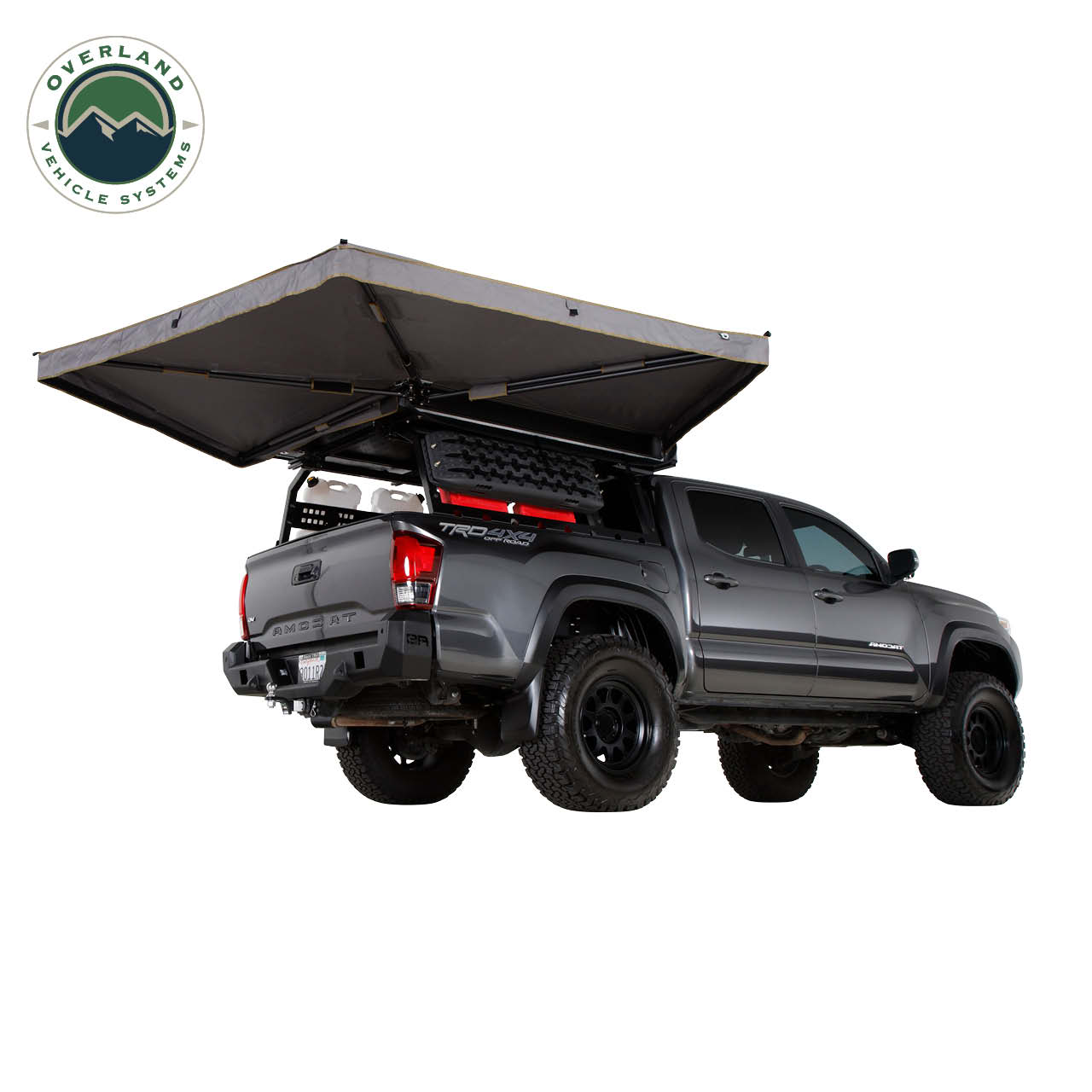 OVS | Roof Top Tent | HD Nomadic 270 LTE Awning - Passenger Side - Dark Gray with Black Travel Cover Universal | 19689909