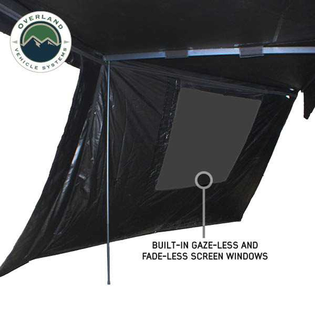OVS | Portable Awning | XD Nomadic 270 - Awning Wall 1 W/Black Out, Driver Side, Black Body, Black Trim W/Storage Bag Overland Vehicle Systems | 19690003