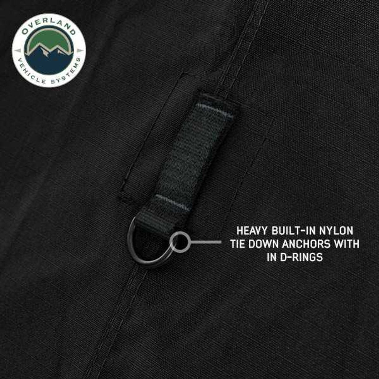 OVS | Portable Awning | XD Nomadic 270 - Awning Wall 2 W/Black Out, Passenger Side, Black Body, Black Trim W/Storage Bag Overland Vehicle Systems | 19690006