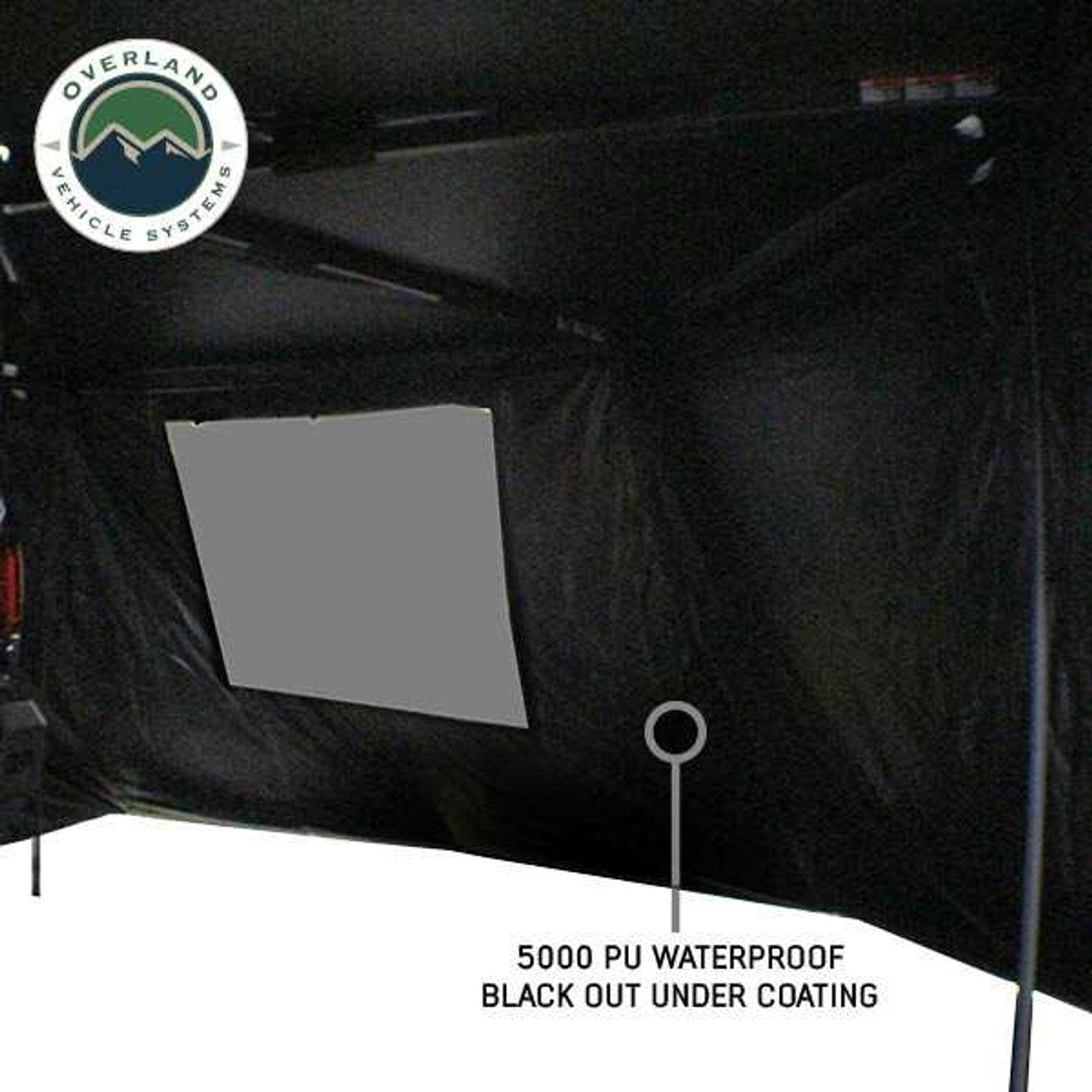 OVS | Portable Awning | XD Nomadic 270 - Awning Wall 3 W/Black Out, Driver Side, Black Body, Black Trim W/Storage Bag Overland Vehicle Systems | 19690007
