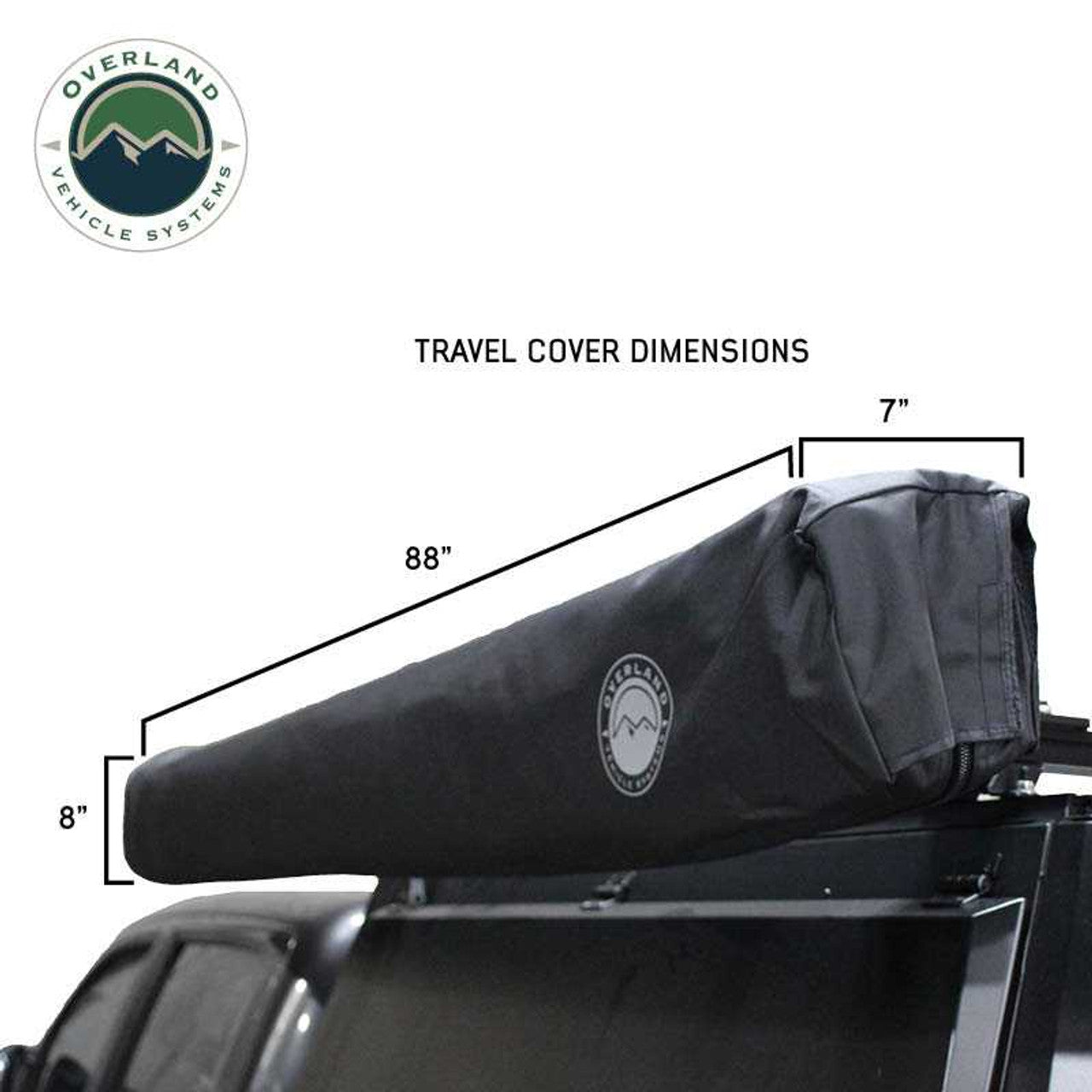 OVS | Portable Awning | XD Nomadic 270 - Awning, Lights, Black Out, Wall Kit, Driver Side, Black Body, Black Trim and Black Travel Cover Overland Vehicle Systems | 19690009