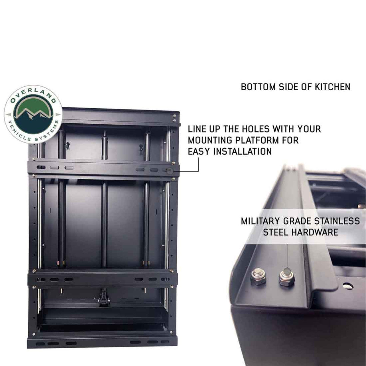 OVS | Cargo Box | Cargo Box Kitchen With Slide Out Sink, Cooking Shelve and Slide Out Work Station Overland Vehicle Systems | 21010401