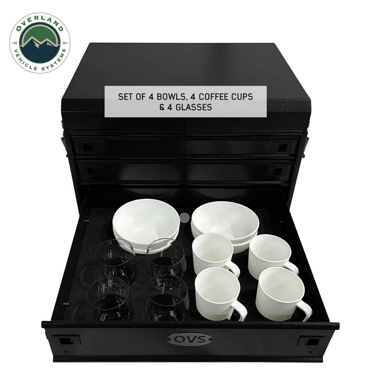 OVS | Portable Oven | Kitchen Kit - 39 Piece Utensil, Aluminum Storage Box With Custom Cut Foam Overland Vehicle Systems | 21010502