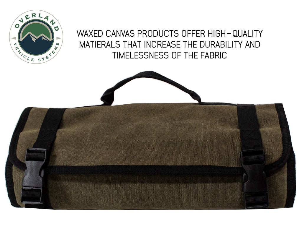 OVS | First Aid Bag | Rolled Bag First Aid - Waxed Canvas First Aid Bag for Car Overland Vehicle Systems | 21109941