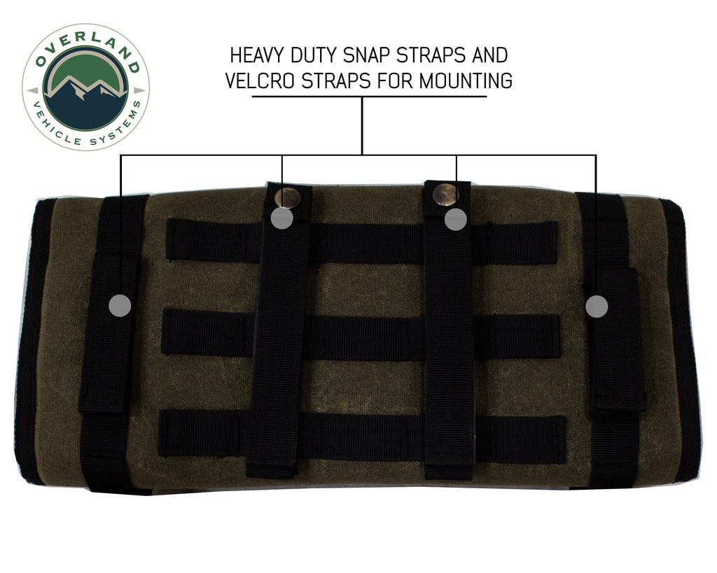 OVS | First Aid Bag | Rolled Bag First Aid - Waxed Canvas First Aid Bag for Car Overland Vehicle Systems | 21109941