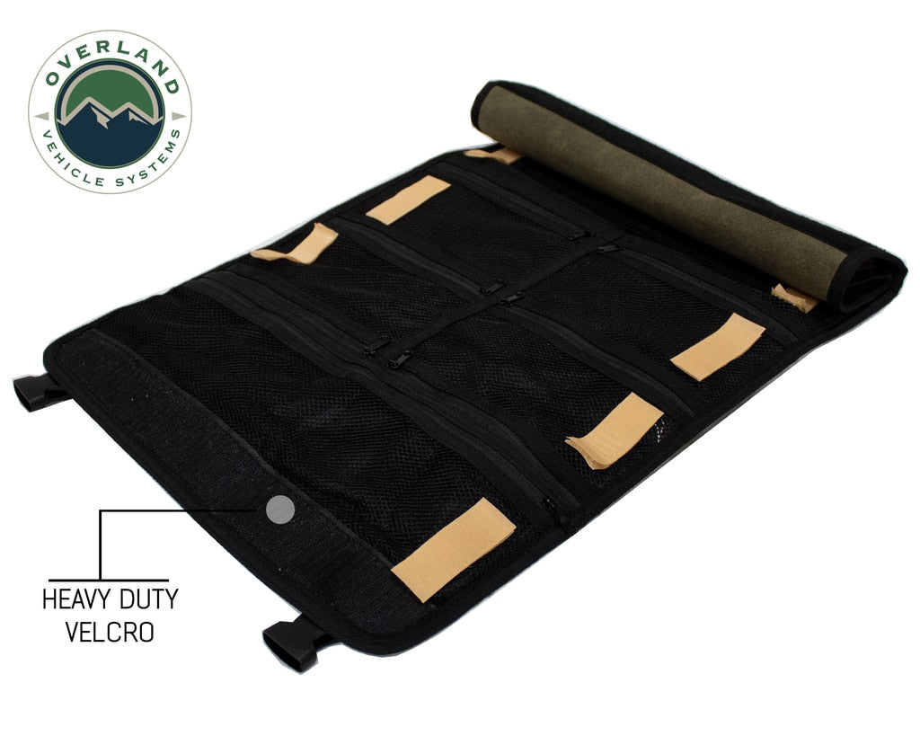 OVS | First Aid Bag | Rolled Bag First Aid - Waxed Canvas First Aid Bag for Car Overland Vehicle Systems | 21109941