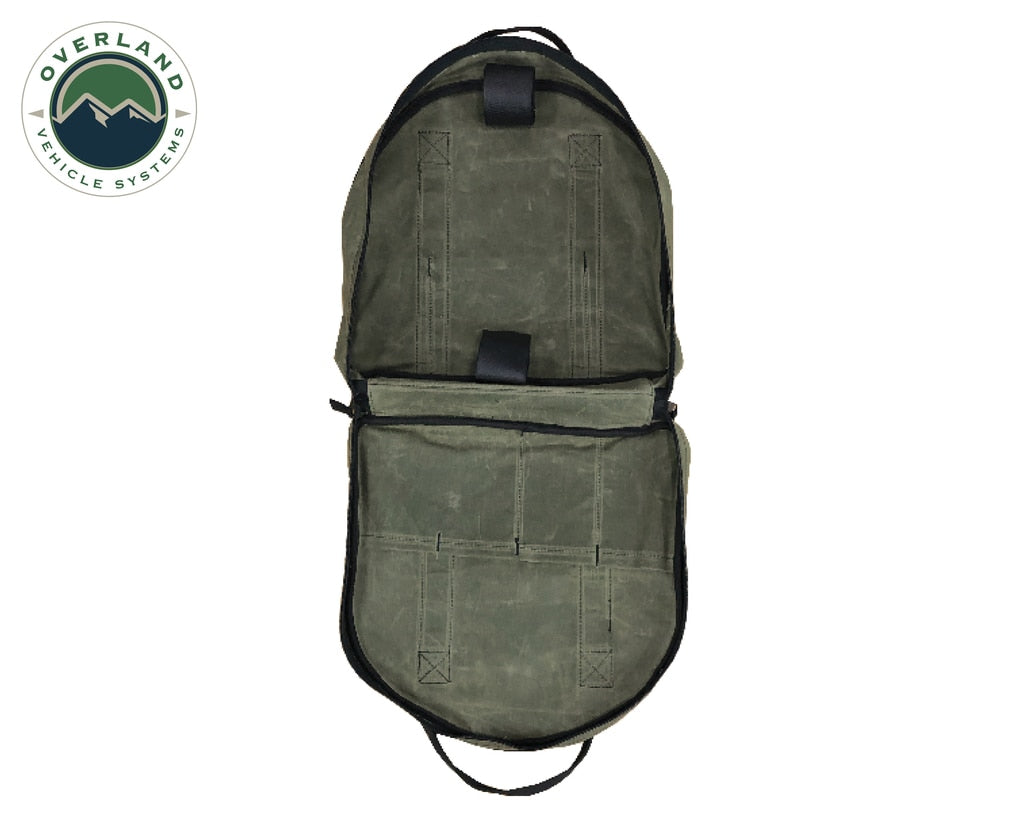 OVS | Jumper Cables | Jumper Cable Bag #16 Waxed Canvas Durable Storage Solution Overland Vehicle Systems | 21129941