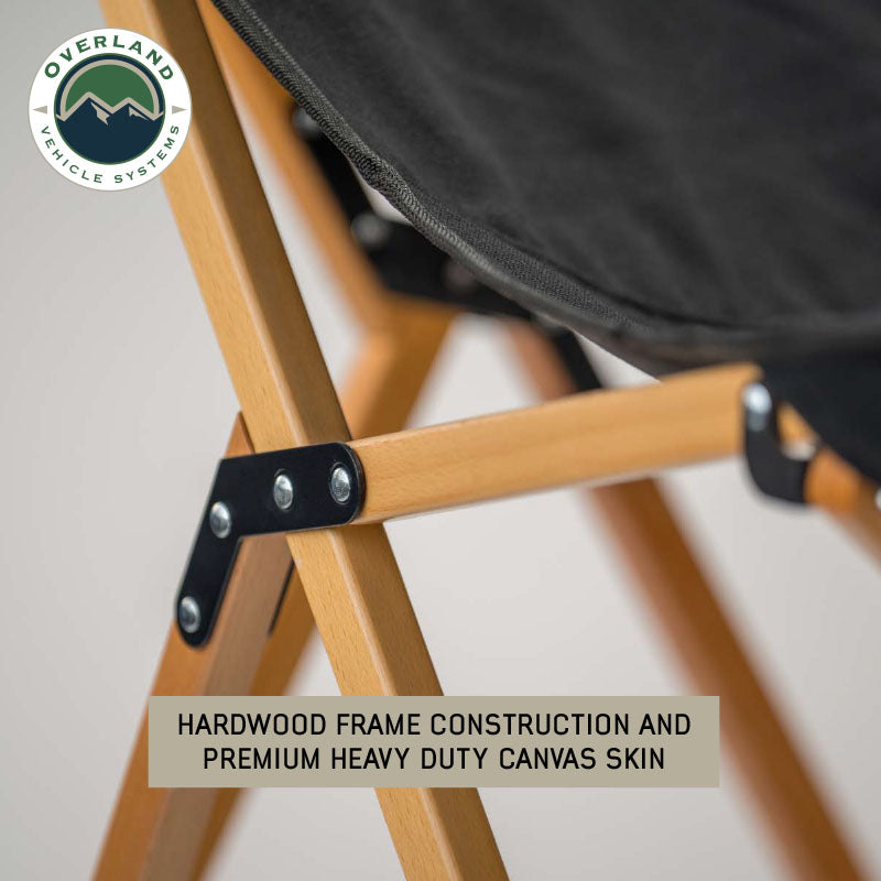OVS | Camping Chair | Kick It Camp Chair - Wood Base & Storage Bag Overland Vehicle Systems | 30100041