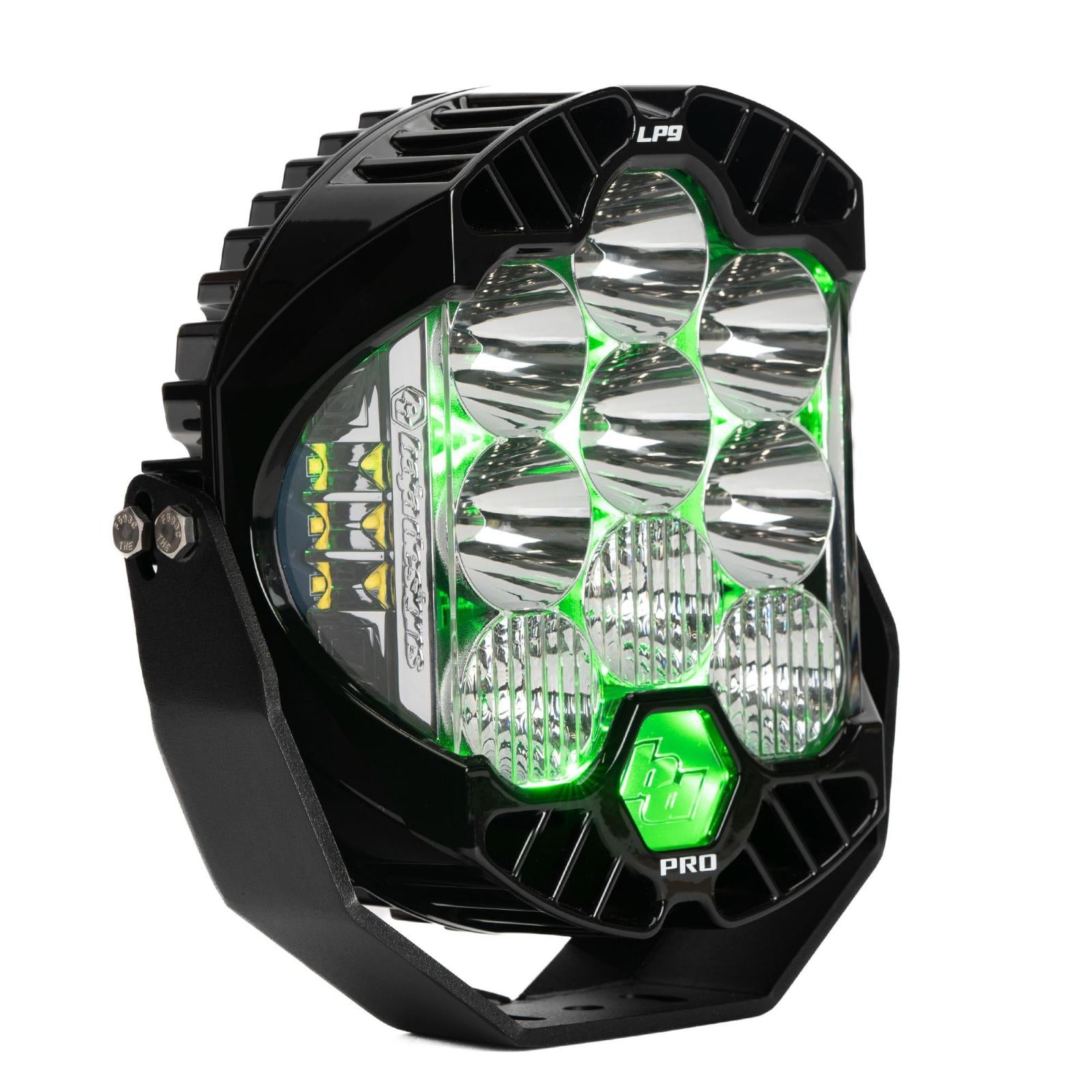 Baja Designs | LED Light Pods | LP9 Pro LED Auxiliary Light Pod Light Pattern Driving/Combo Green Backlight Baja Designs | 320016