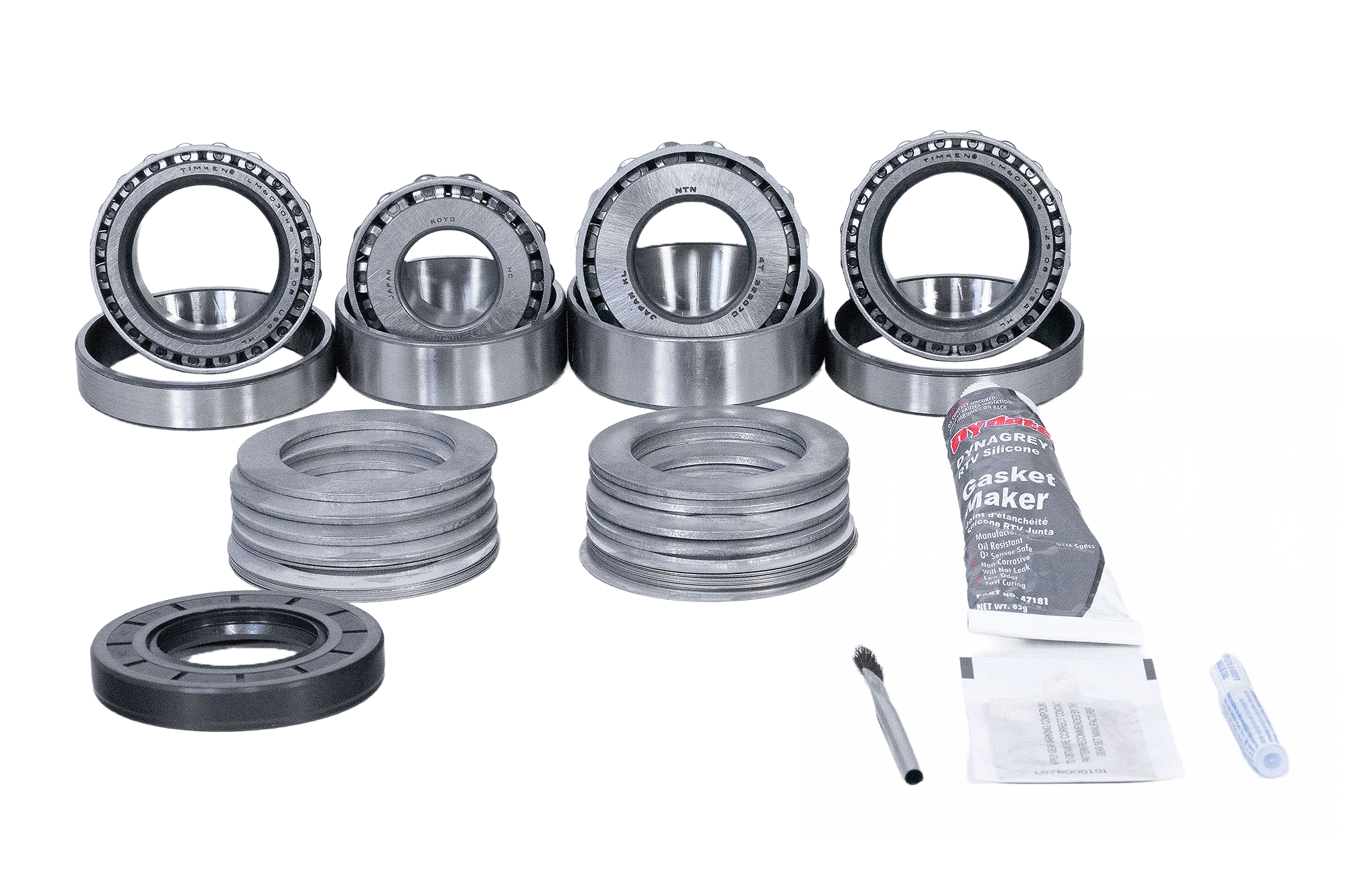 Nissan H233B Front or Rear Axle 50mm Bearings Ring and Pinion Master Install Kit Revolution Gear