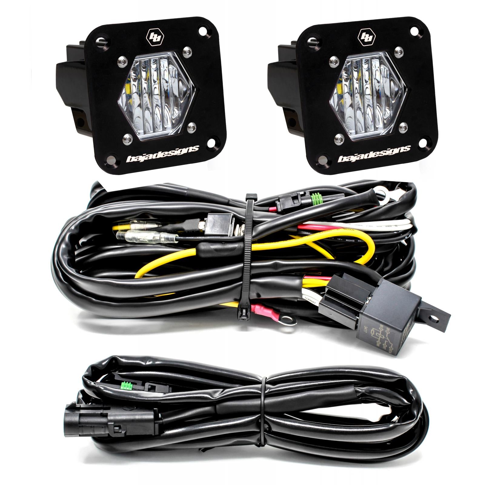Baja Designs | LED Light Kit | LED Light Pods S1 Pair Wide Cornering LED Flush Mount Backup Kit Baja Designs | 387808