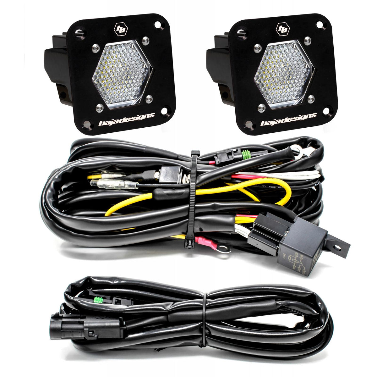 Baja Designs | LED Light Kit | LED Light Pods S1 Pair Work/Scene LED Flush Mount Backup Kit Baja Designs | 387809