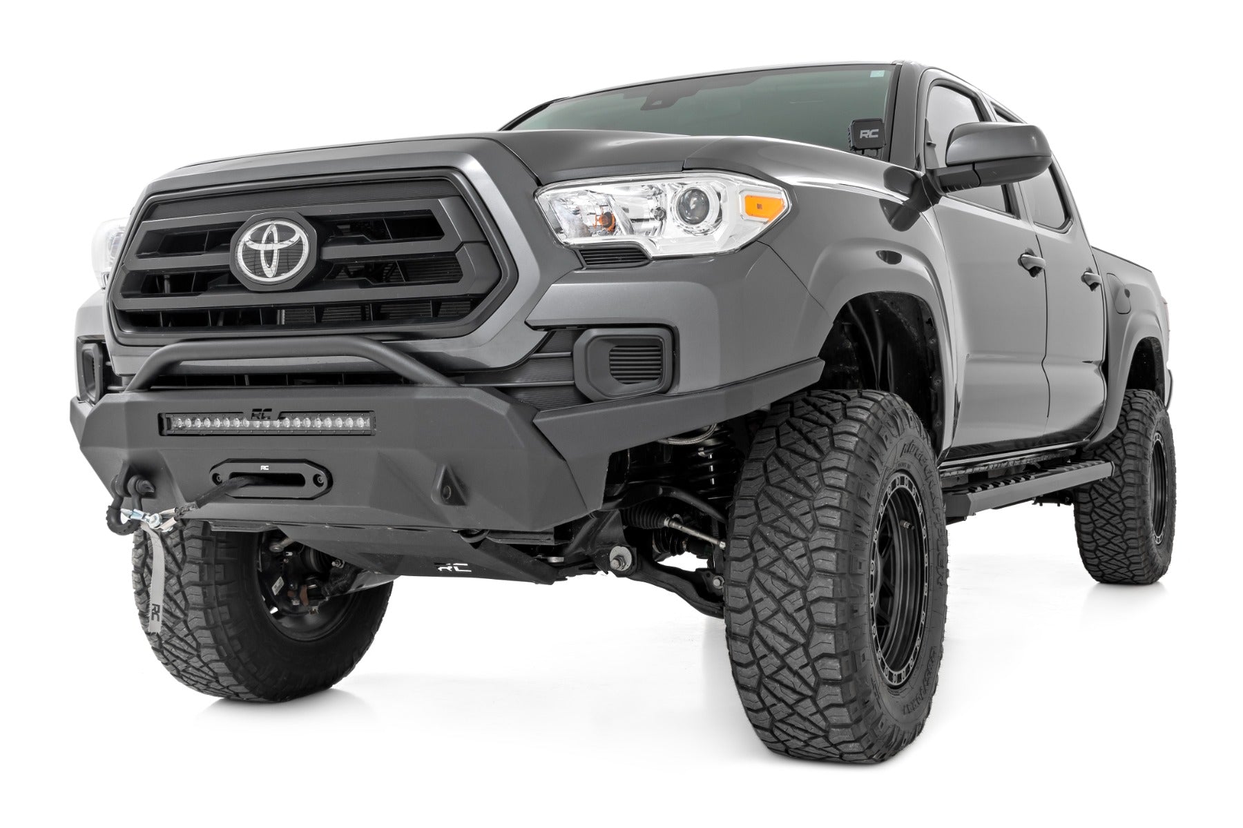 Rough Country | Running Boards | BA2 Running Boards Side Step Bars Double Cab Toyota Tacoma (05-23) Rough Country | 41009