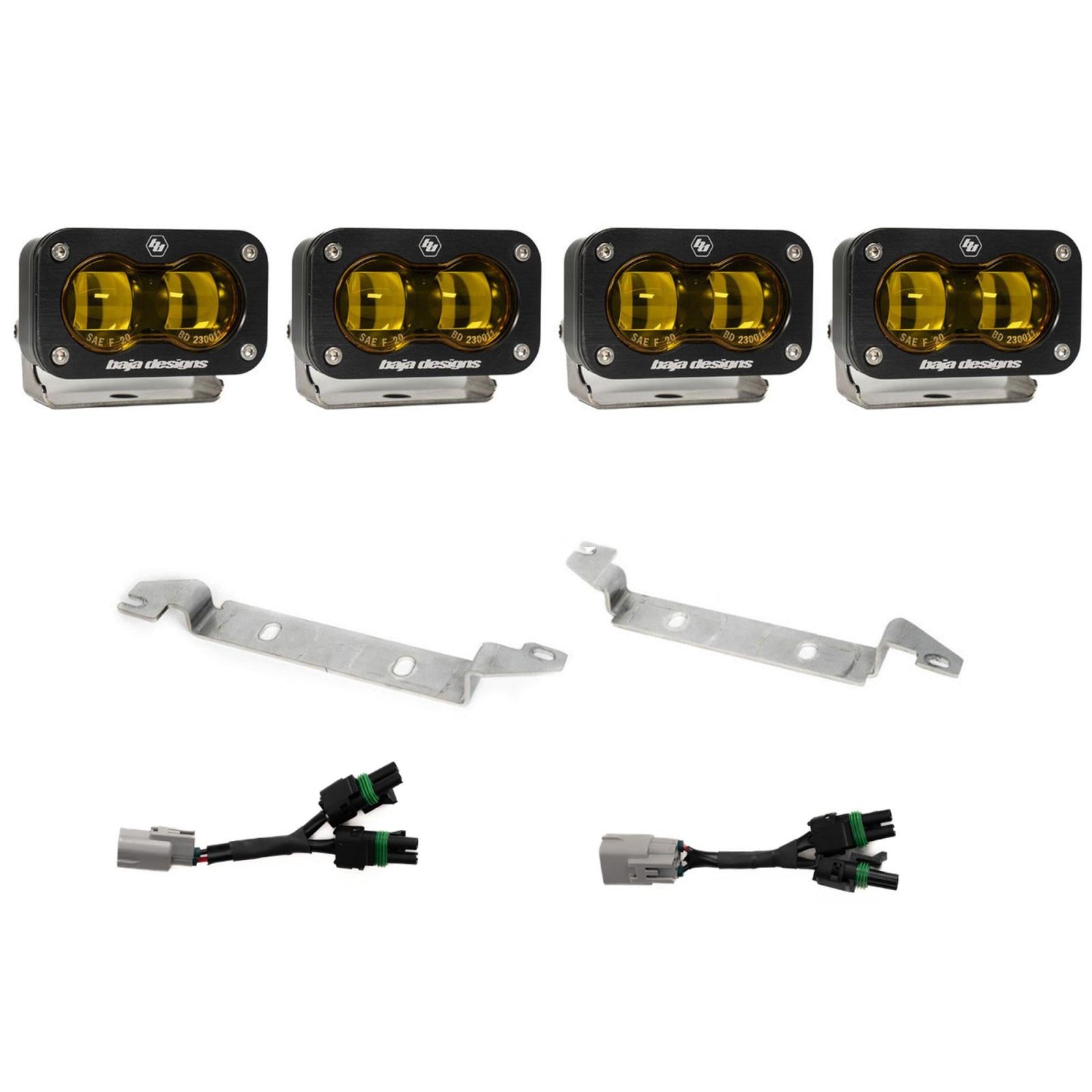 Baja Designs | Fog Lights | S2 SAE OEM Fog Light Replacement Kit 2025-On Toyota 4Runner TRD Pro/Trailhunter Baja Amber Baja Designs | 44-8287