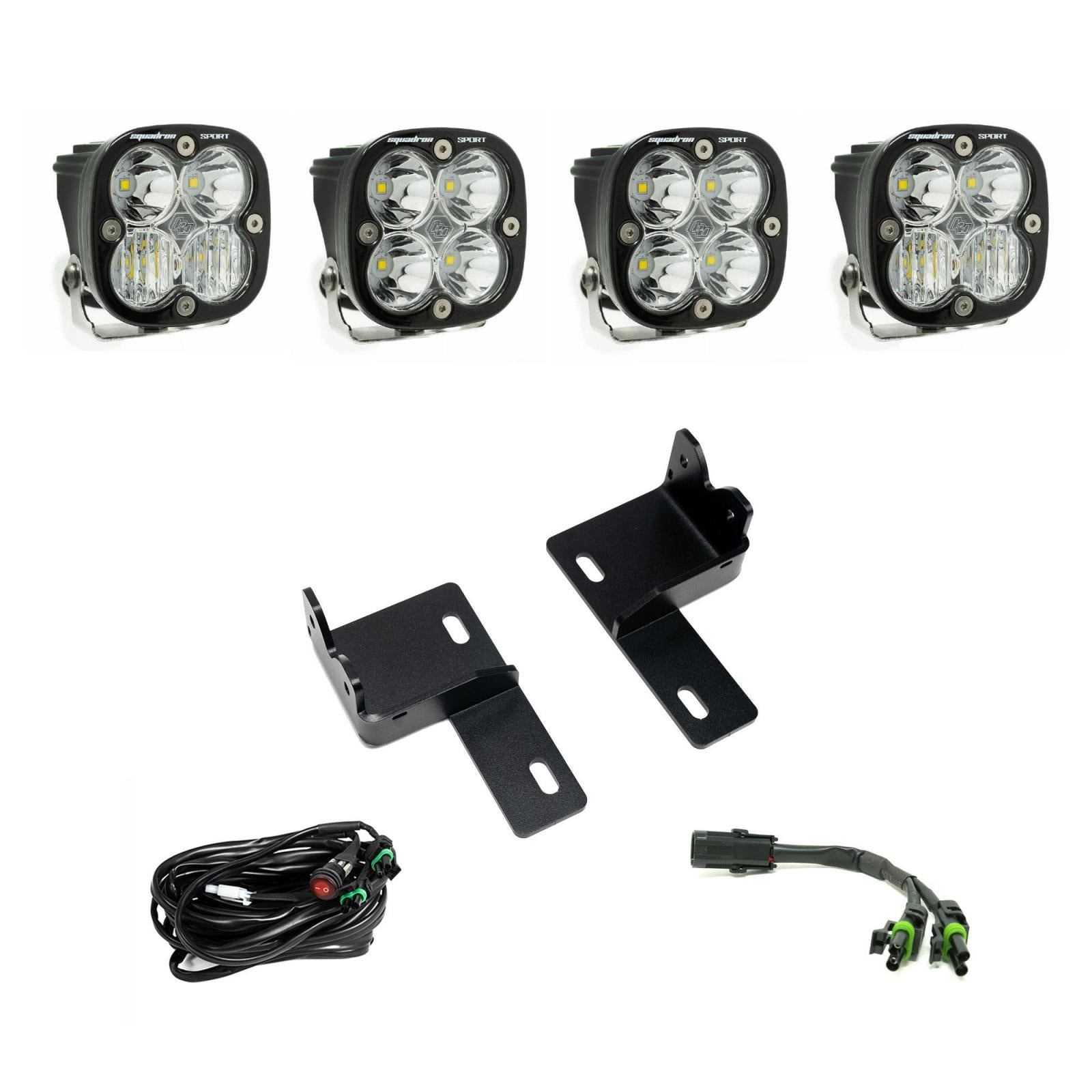 Baja Designs | LED Grille Kit | Squadron Sport Behind-the-Grille Kit 2025-On Toyota 4Runner Non-TRD Pro/Trailhunter Clear Baja Designs | 44-8296