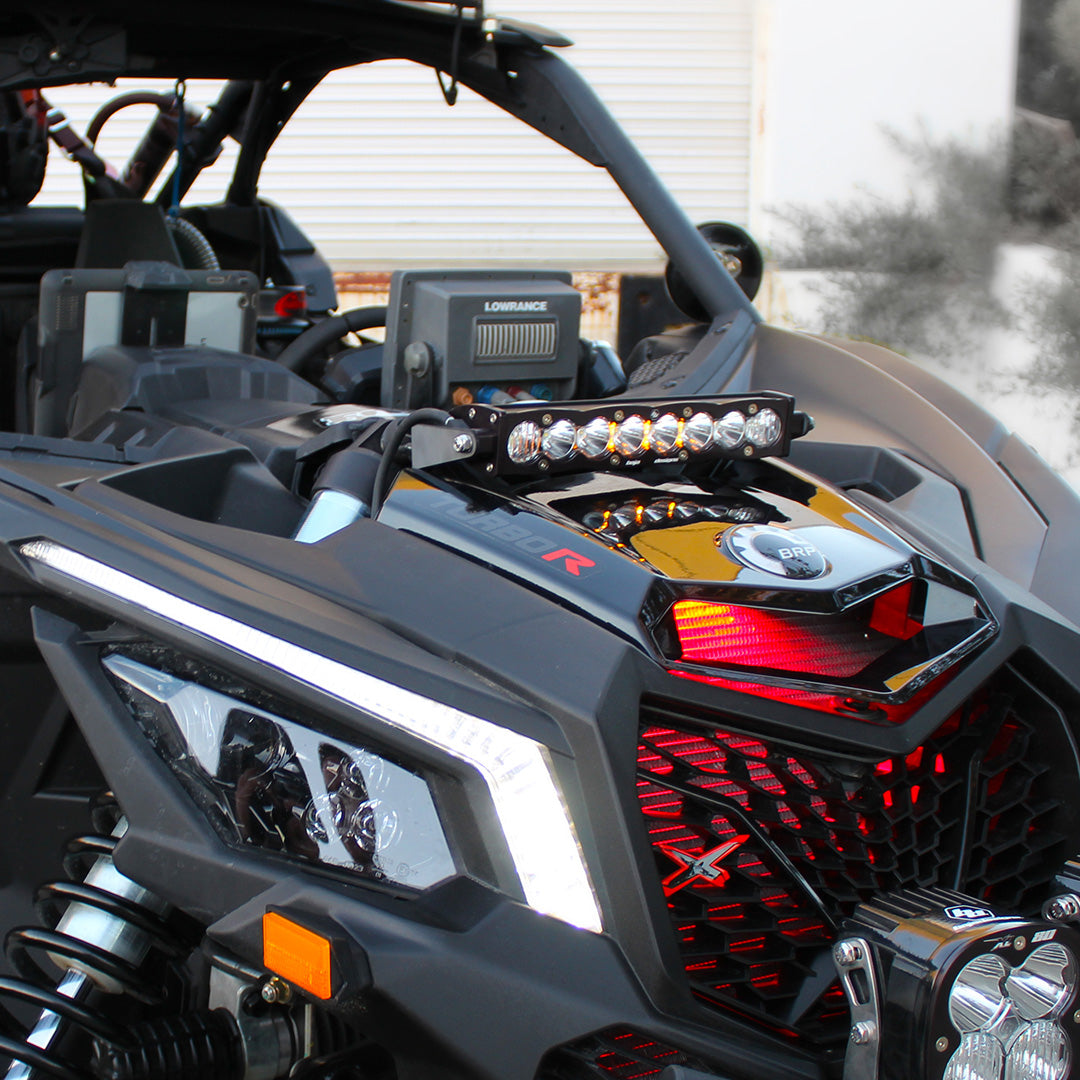 Baja Designs | LED Light Kit | Can-Am X3 Shock Mount Kit w/10in S8 Light Bar Amber Baja Designs | 447038