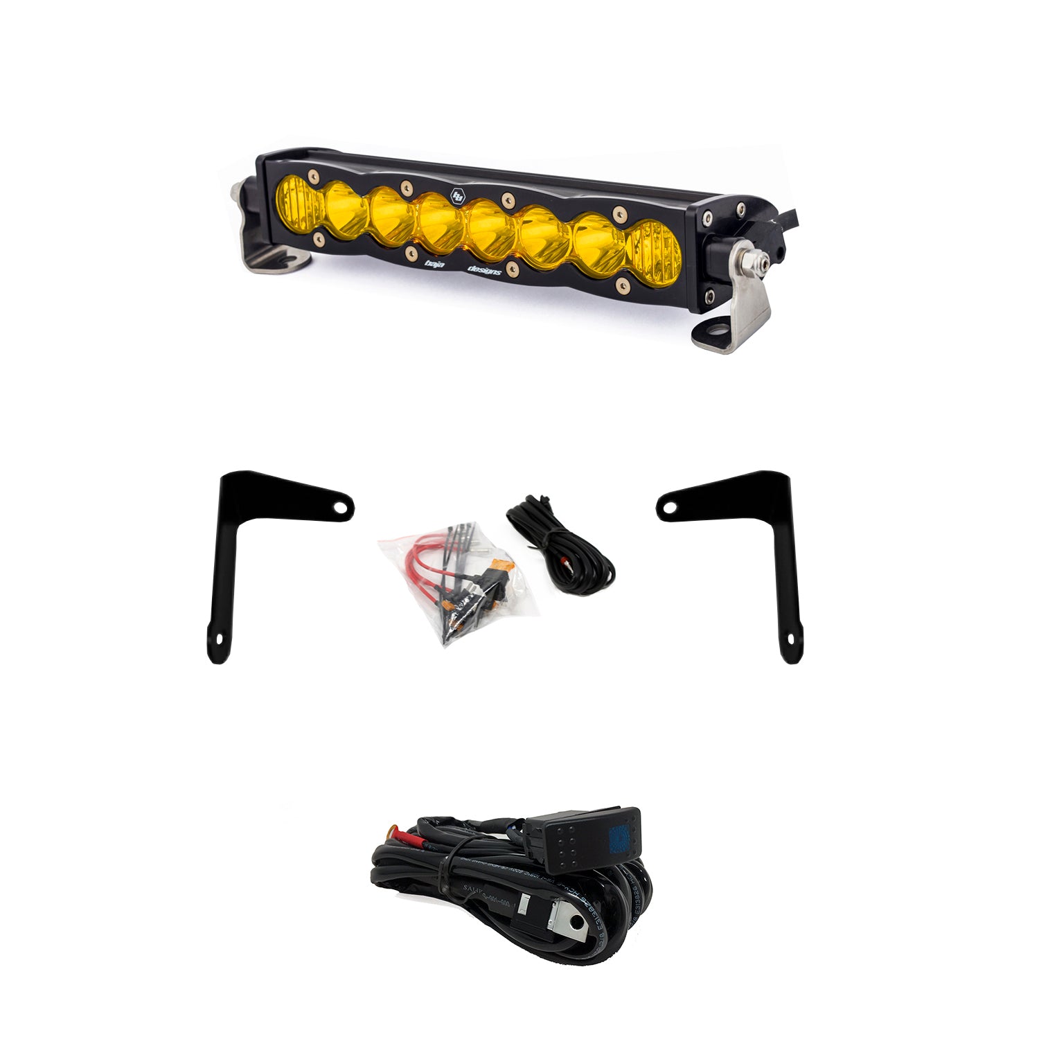 Baja Designs | LED Light Kit | Can-Am X3 Shock Mount Kit w/10in S8 Light Bar Amber Baja Designs | 447038