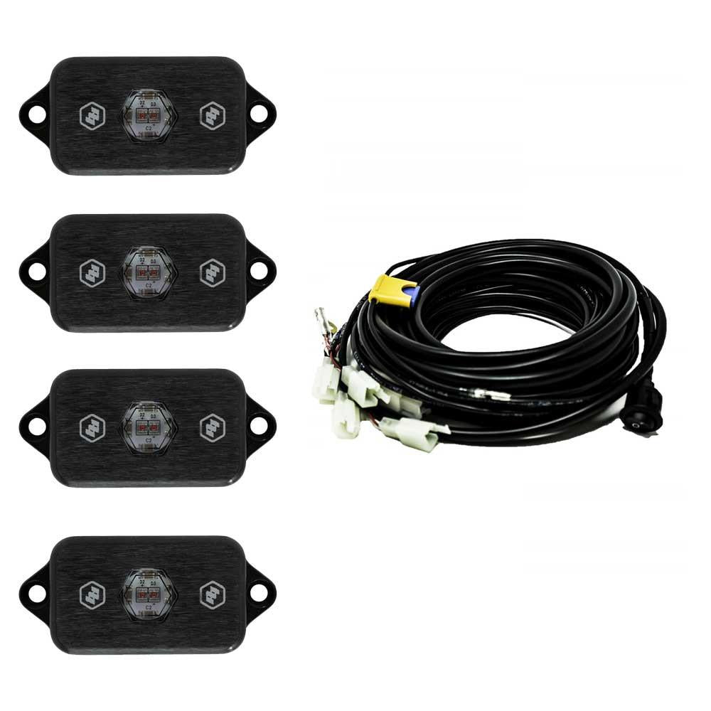 Baja Designs | LED Light Kit | Rock Light Kit Universal Red Baja Designs | 447055