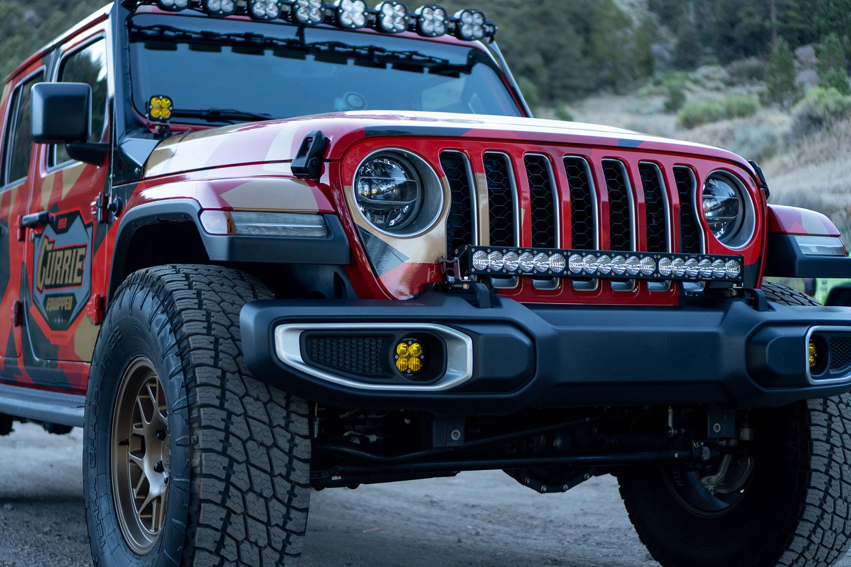 Baja Designs | LED Light Kit | Jeep JL/JT 30 Inch OnX6+ Light Bar Kit w/Upfitter Baja Designs | 447657UP