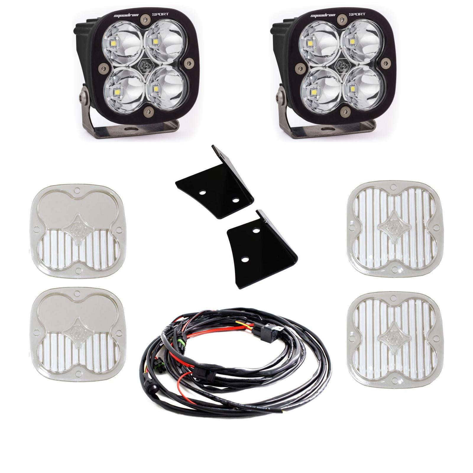Baja Designs | LED Light Kit | Jeep, JK Squadron Sport Spot A-Pillar Kit Baja Designs | 447796