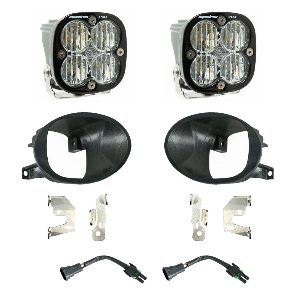 Baja Designs | Fog Lights | Squadron Pro Fog Pocket Kit 19-24 Sprinter 1500/2500/3500 (Wide Cornering; Clear) | 447864
