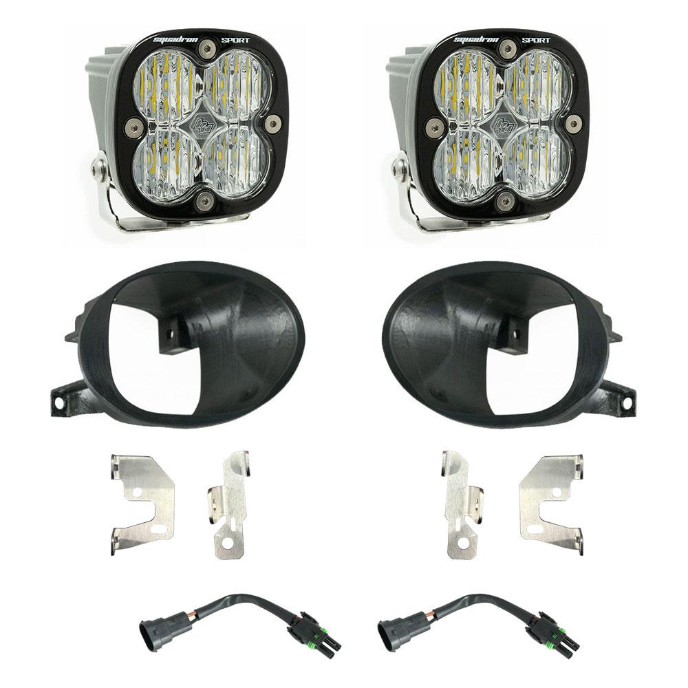 Baja Designs | Fog Lights | Squadron Sport Fog Pocket Kit 19-24 Sprinter 1500/2500/3500 (Wide Cornering; Clear) | 447865