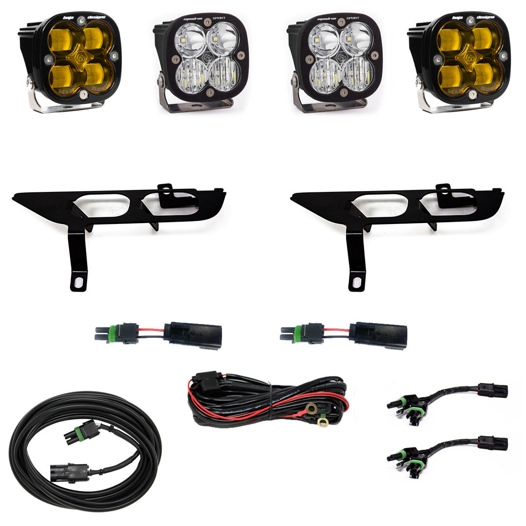 Baja Designs | Fog Lights | F-150 Light Kit FPK, SAE Clear/Sport DC w/ DRL 21-Present Ford F150 Baja Designs | 447871
