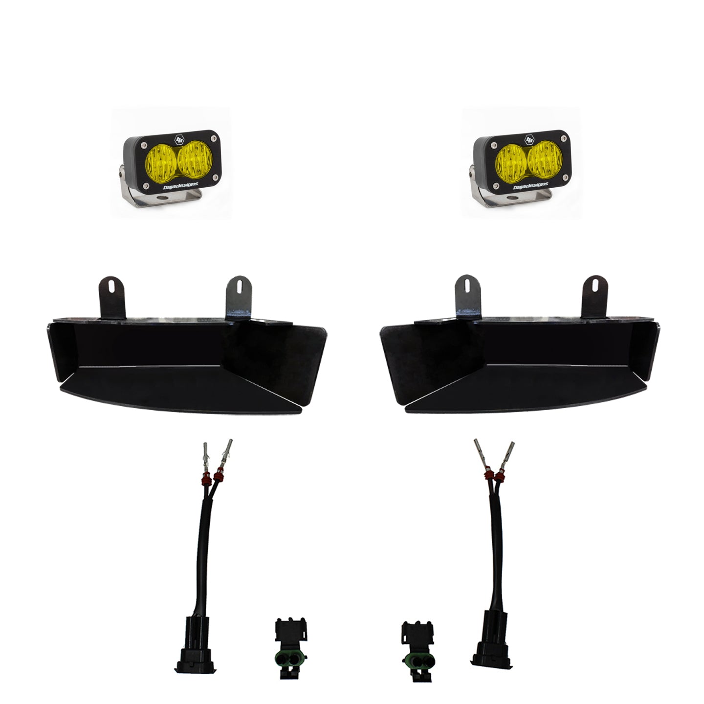 Baja Designs | LED Light Kit | Dodge Ram Light Kit For Ram 2500/3500 19-On FPK S2 Sport W/C Amber Baja Designs | 448043