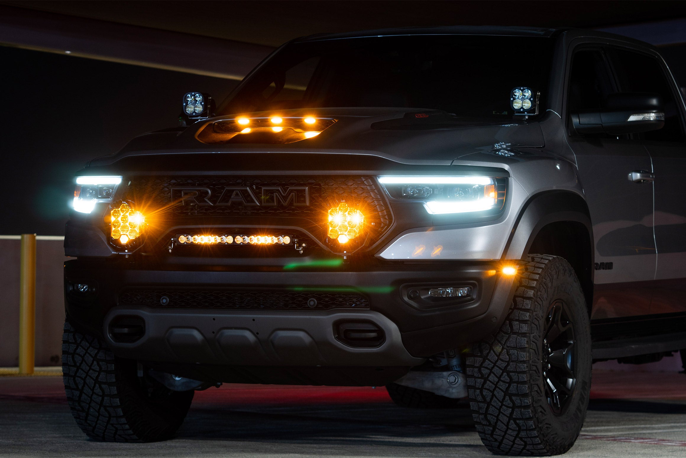 Baja Designs | LED Light Kit | Ram 1500 TRX 21-On LP9 Bumper Kit Baja Designs | 448044