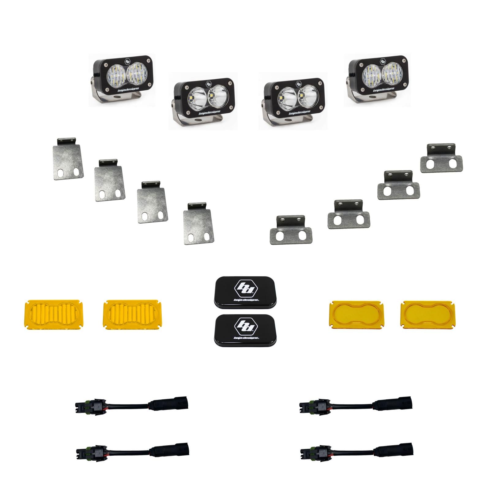 Baja Designs | LED Light Kit | S2 Pro Fog Pocket Kit Fits 21-On Ford Raptor Baja Designs | 448053
