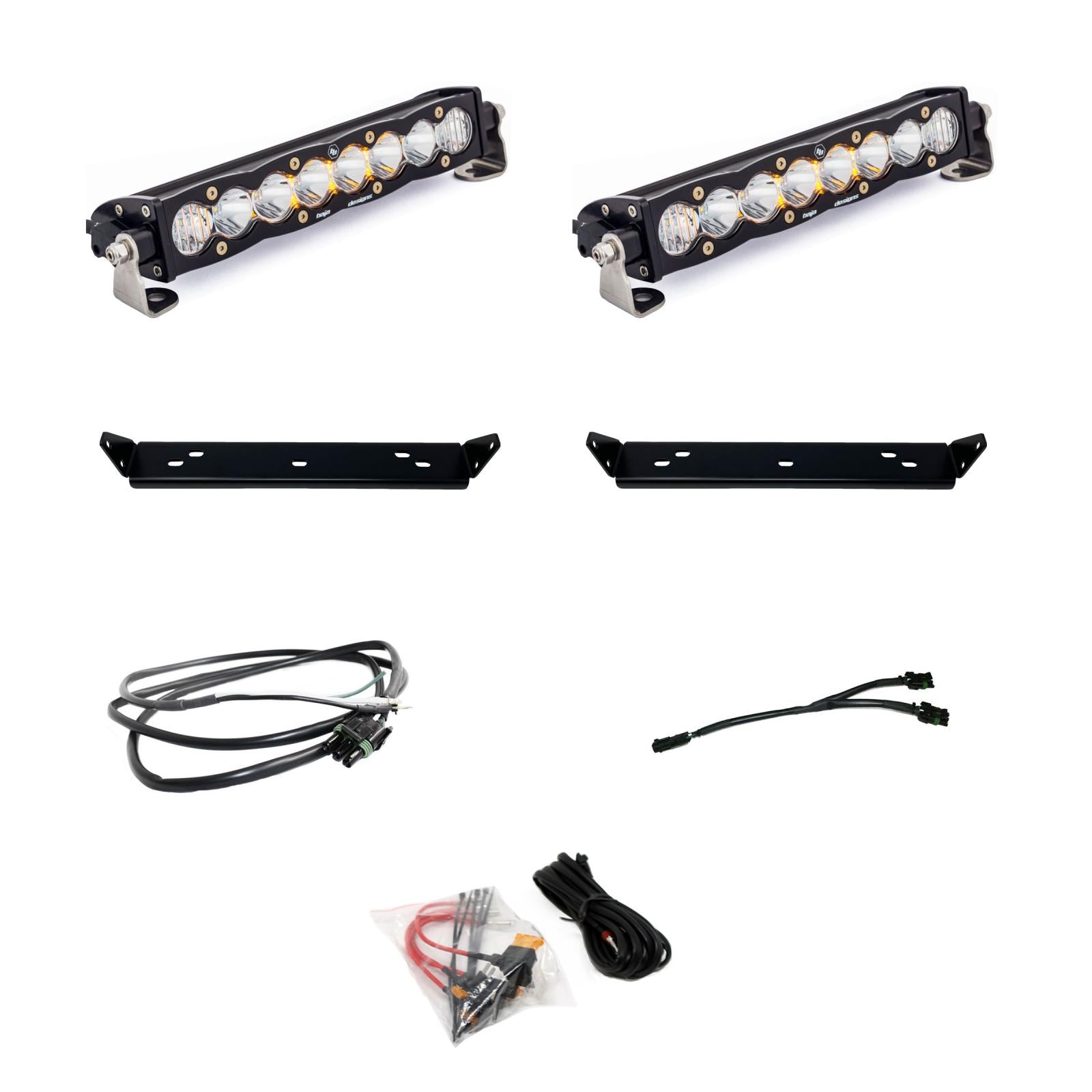 Baja Designs | LED Light Kit | 10 Inch S8 D/C Clear Behind Grill Kit fits 21-On Ford Raptor Baja Designs | 448065