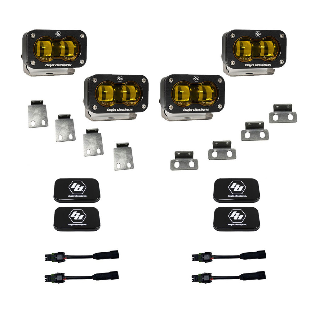 Baja Designs | Fog Lights | S2 SAE Baja Amber Fog Pocket Kit Fits 21-On Ford Raptor Baja Designs | 448171