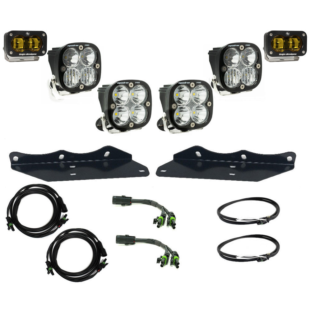 Baja Designs | Fog Lights | Ford Raptor (17-20) Fog Pocket Kit S2 SAE Baja Amber Pro Baja Designs | 448177