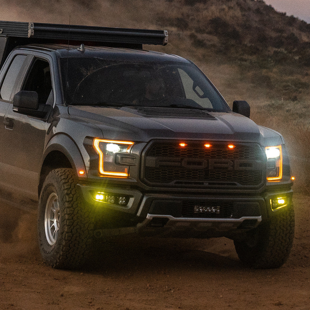 Baja Designs | Fog Lights | Ford Raptor (17-20) Fog Pocket Kit S2 SAE Amber Pro Baja Designs | 448177