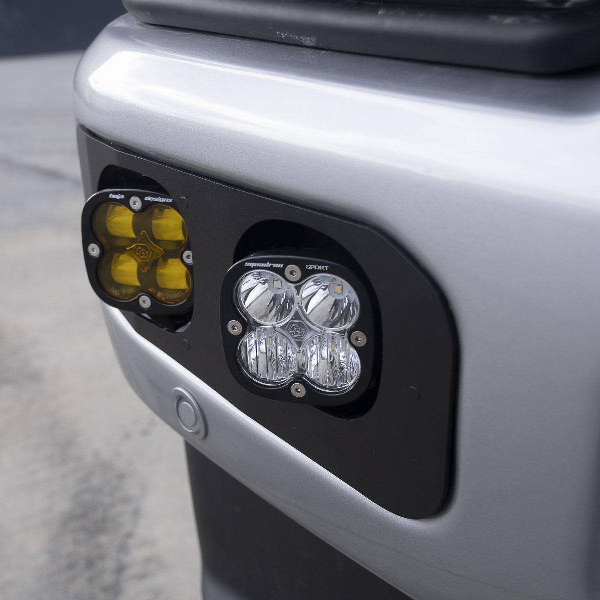 Baja Designs | Fog Lights | Squadron SAE/Sport Fog Pocket Kit 2023-On Ford F-250/350 Super Duty SAE Fog Baja Amber Toggle Wiring | 448226