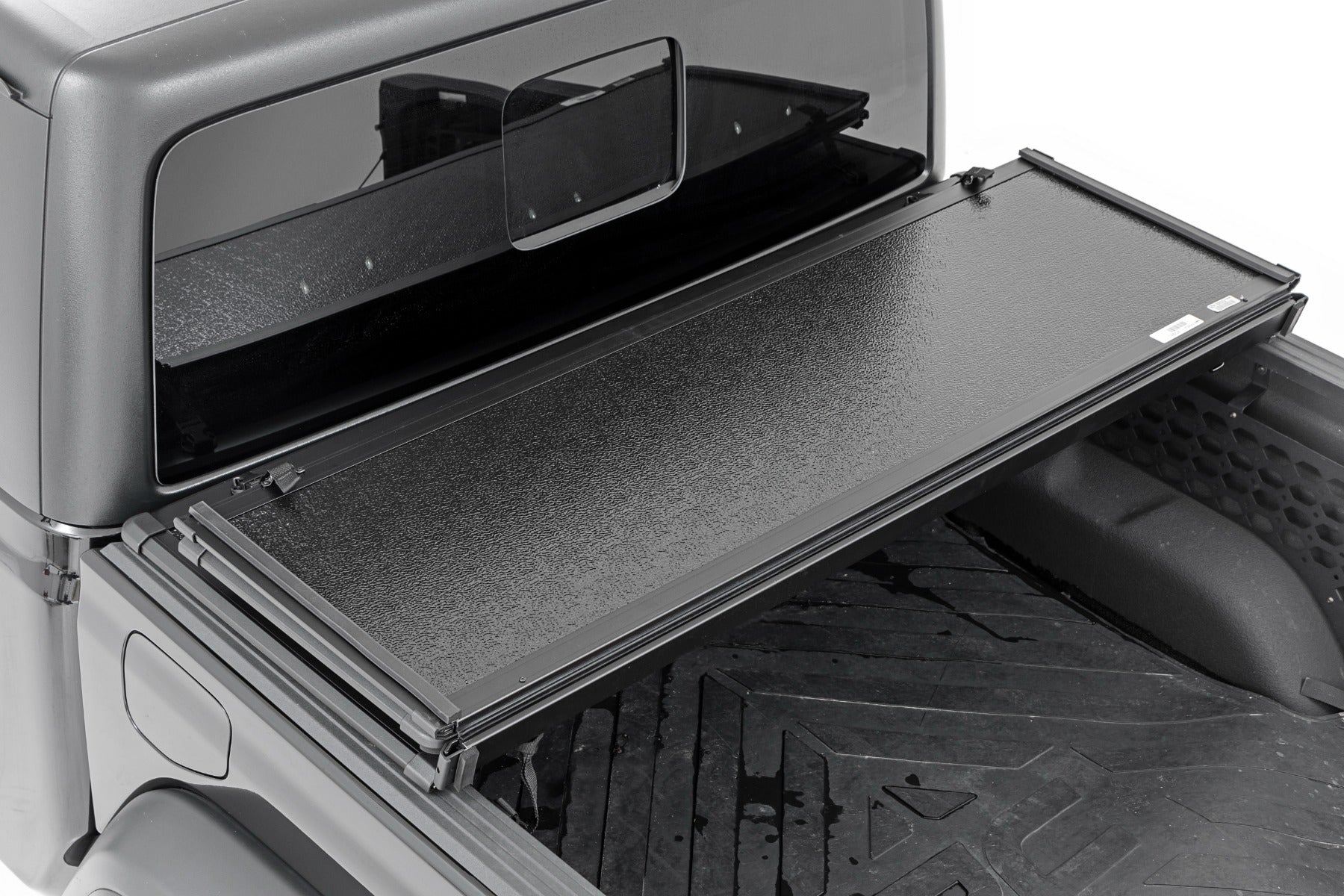 Rough Country | Tonneau Covers | Hard Folding Bed Cover 5.0 Foot Bed 20-22 Jeep Gladiator JT 4WD Rough Country | 45810550A